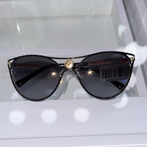 Versace Black and Gold Sunglasses